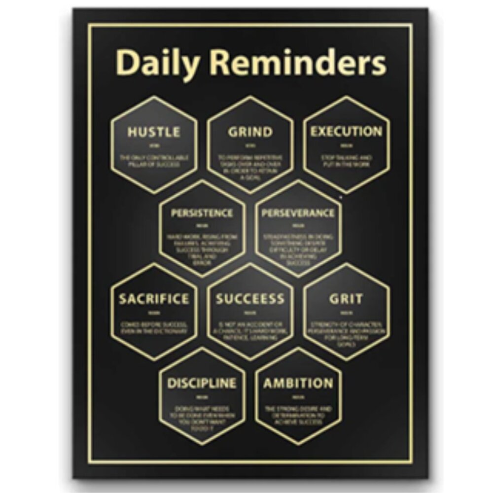 Daily Reminders Canvas Print